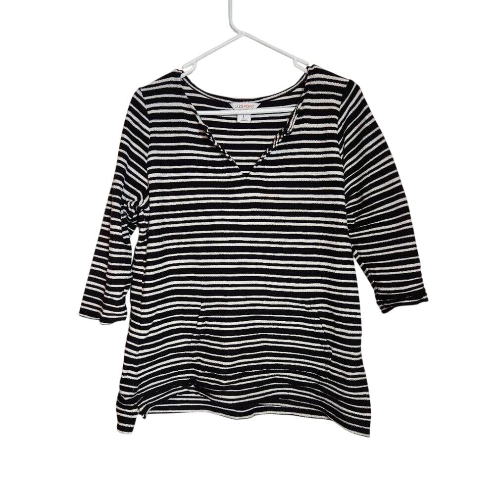 Liz Claiborne Horizontal stripe top